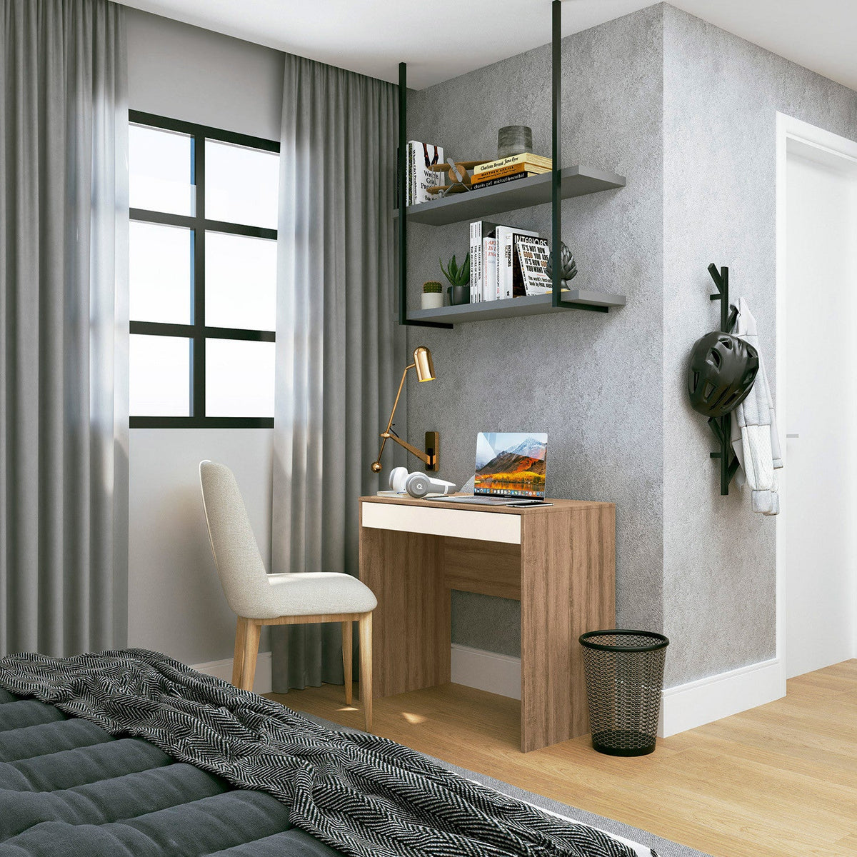 Escritorio Bari 84x45x76 Angelin/Off White