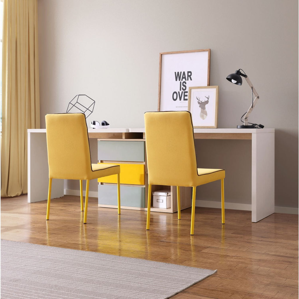 Escritorio doble Levis 238x55x77 blanco