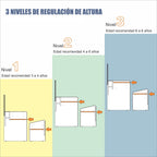 Escritorio infantil con Silla Le Petit blanco-rosa