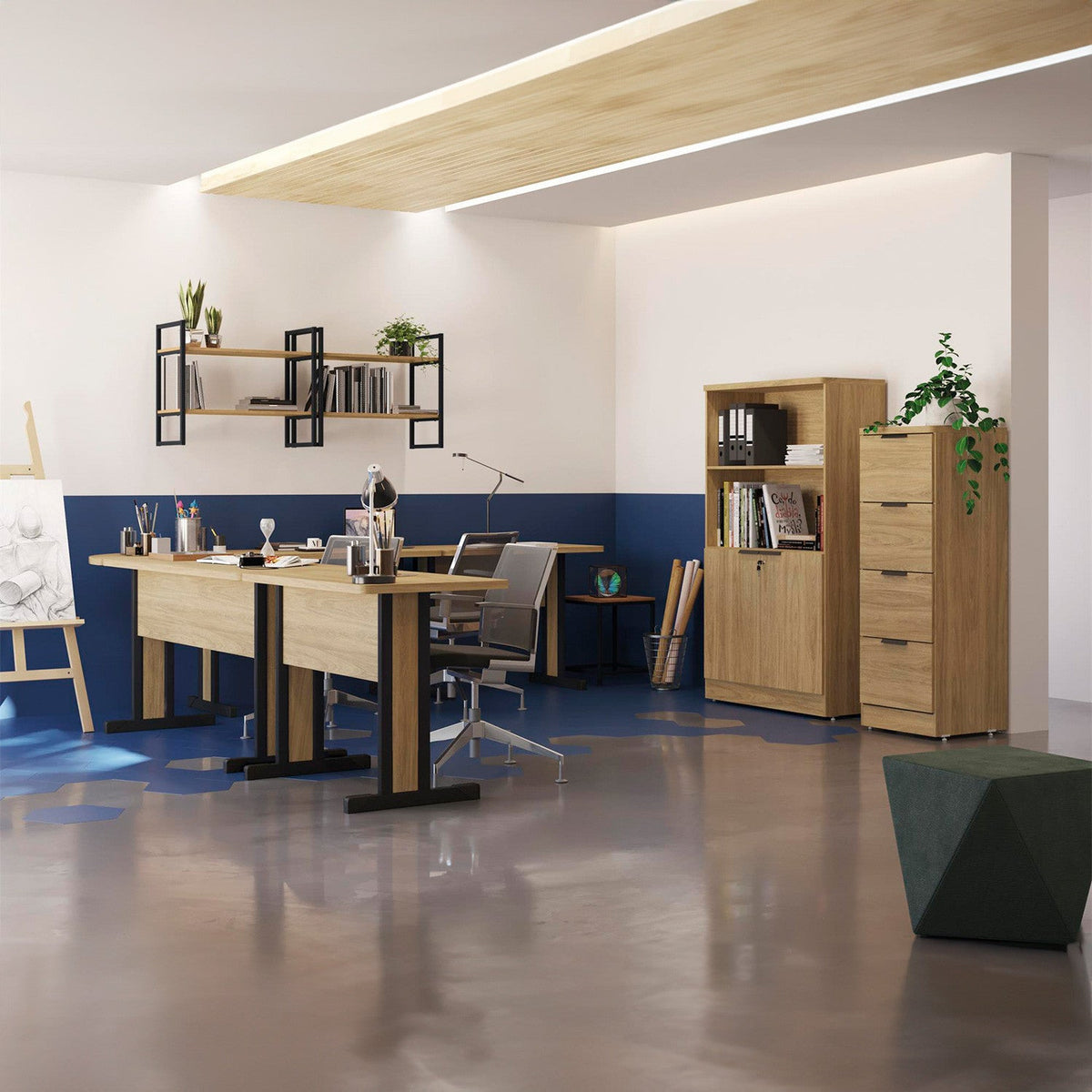 Escritorio Teca Italia 123x75x60 café