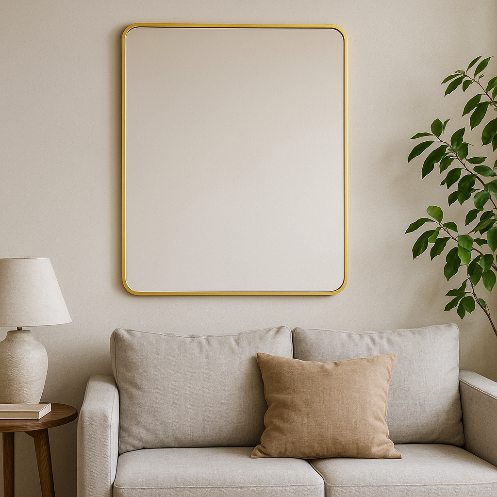Espejo rectangular 60x80cm bronce