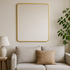 Espejo rectangular 60x80cm bronce