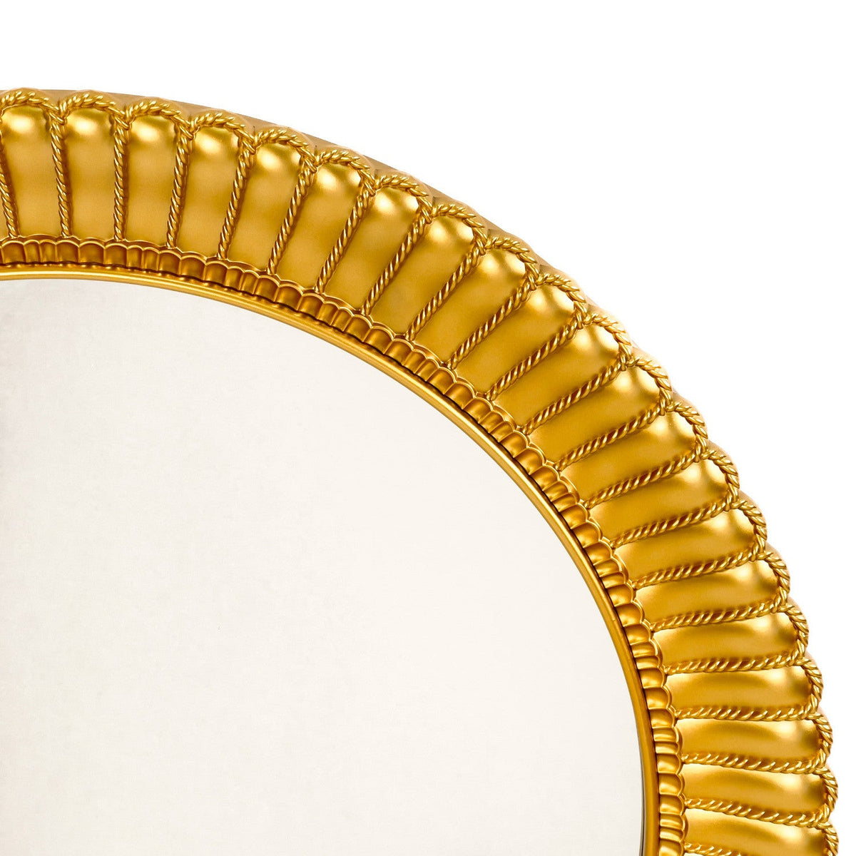 Espejo redondo 75cm Frani dorado