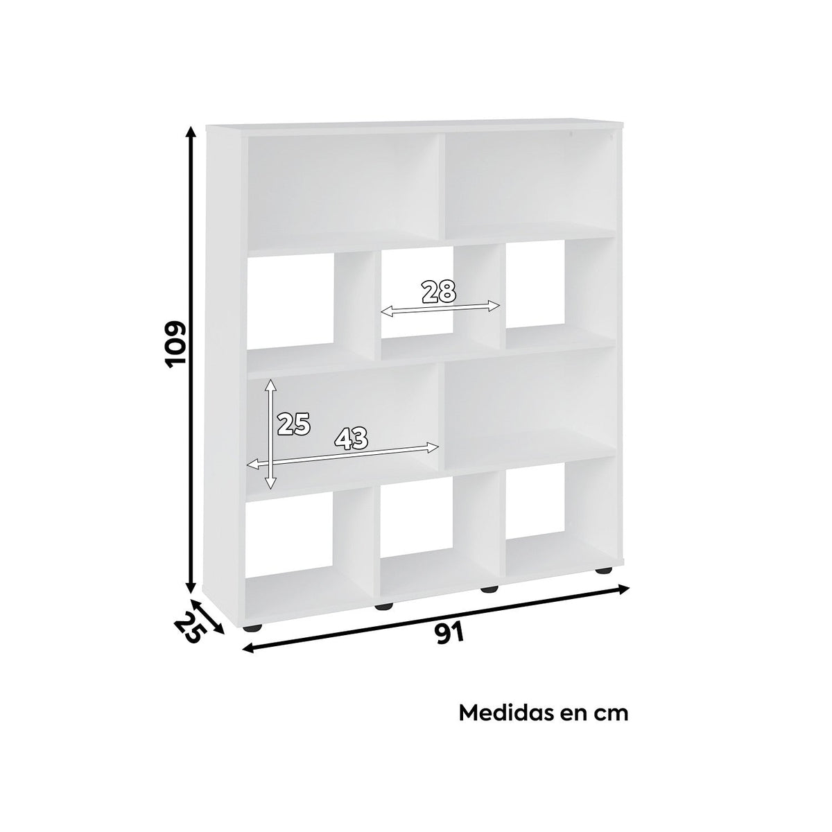 Estante Book blanco