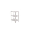 Estante plástico blanco 3 niveles 39x23x65,7cm
