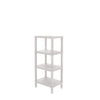 Estante plástico blanco 4 niveles 39x23x92,3cm