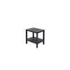Estante plástico negro 2 niveles 39x23x39cm