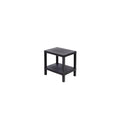 Estante plástico negro 2 niveles 39x23x39cm