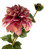 Flor artificial rosada 80cm