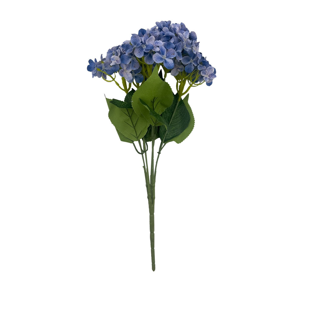 Flor hortensia artificial azul 46cm