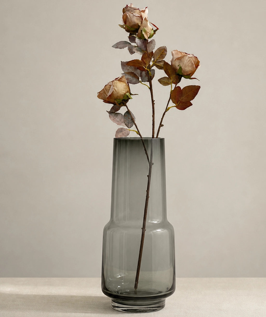Florero 12,5x28cm Aarhus gris