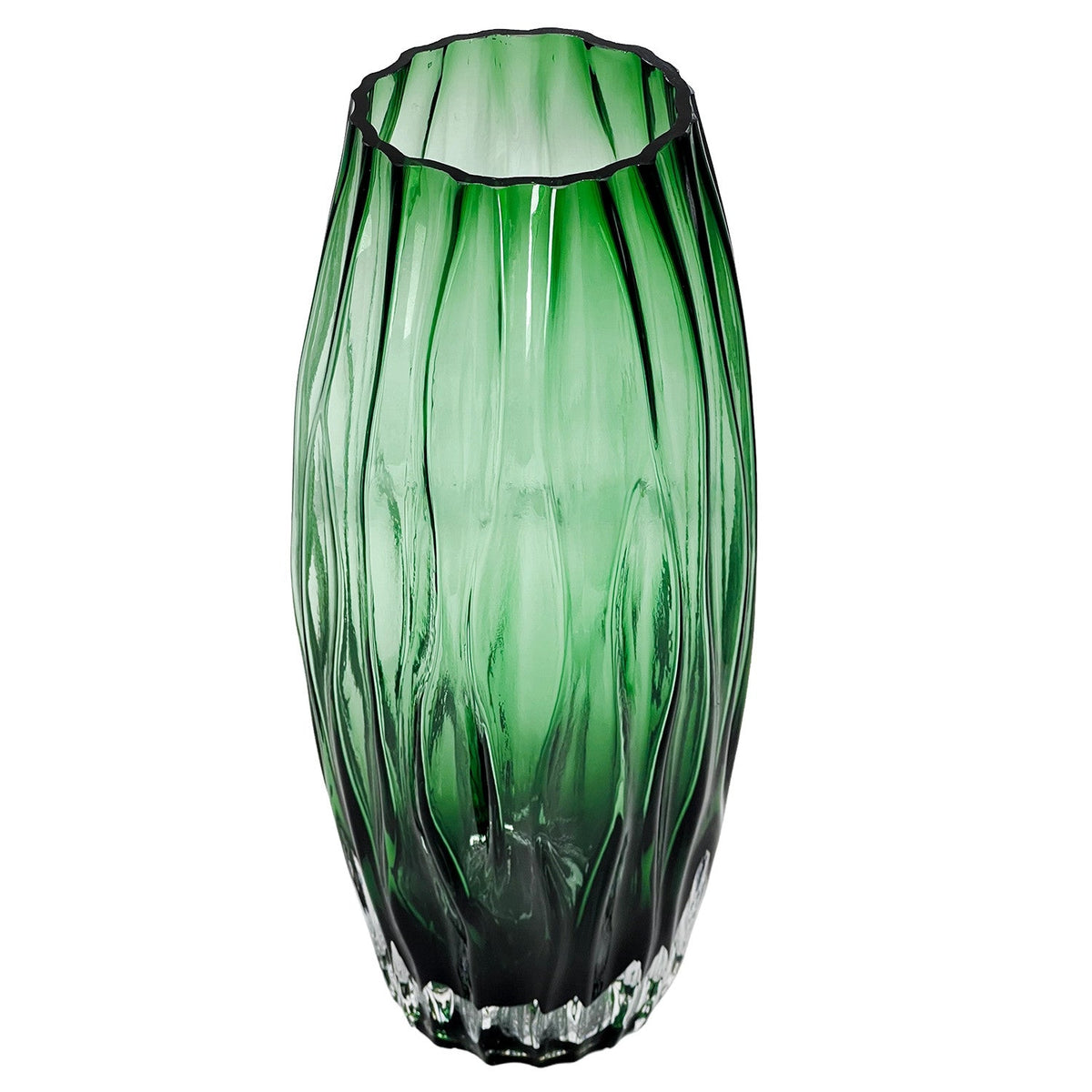 Florero 13x30cm Falun verde