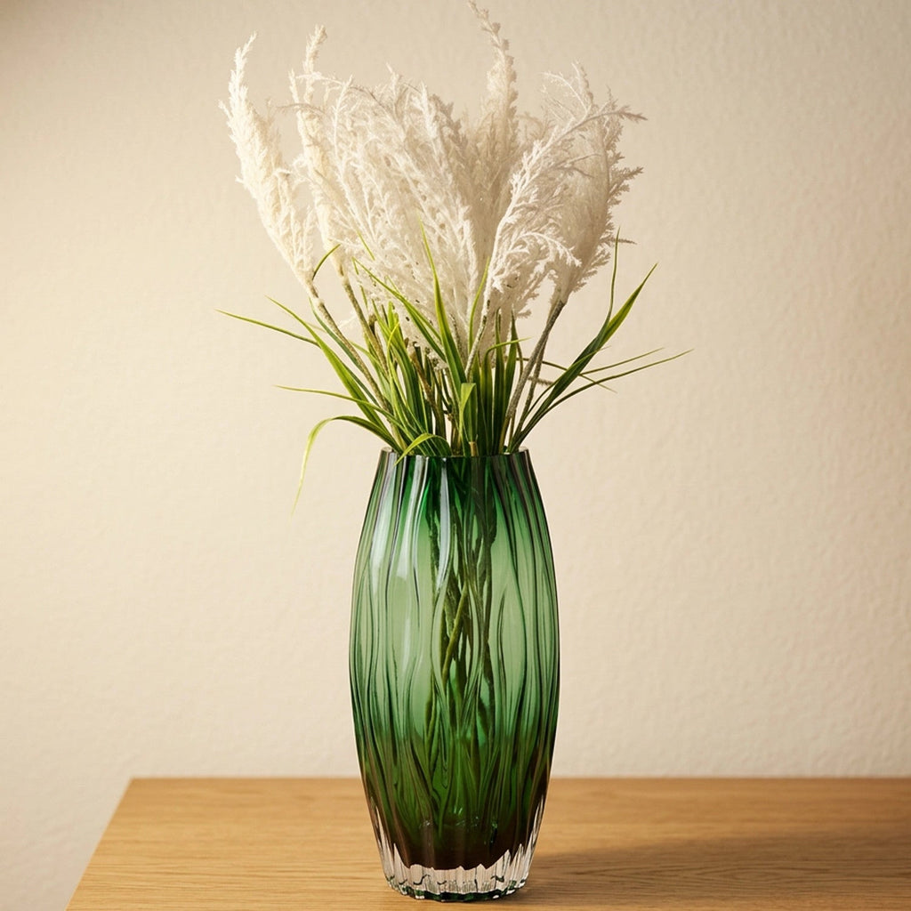 Florero 13x30cm Falun verde