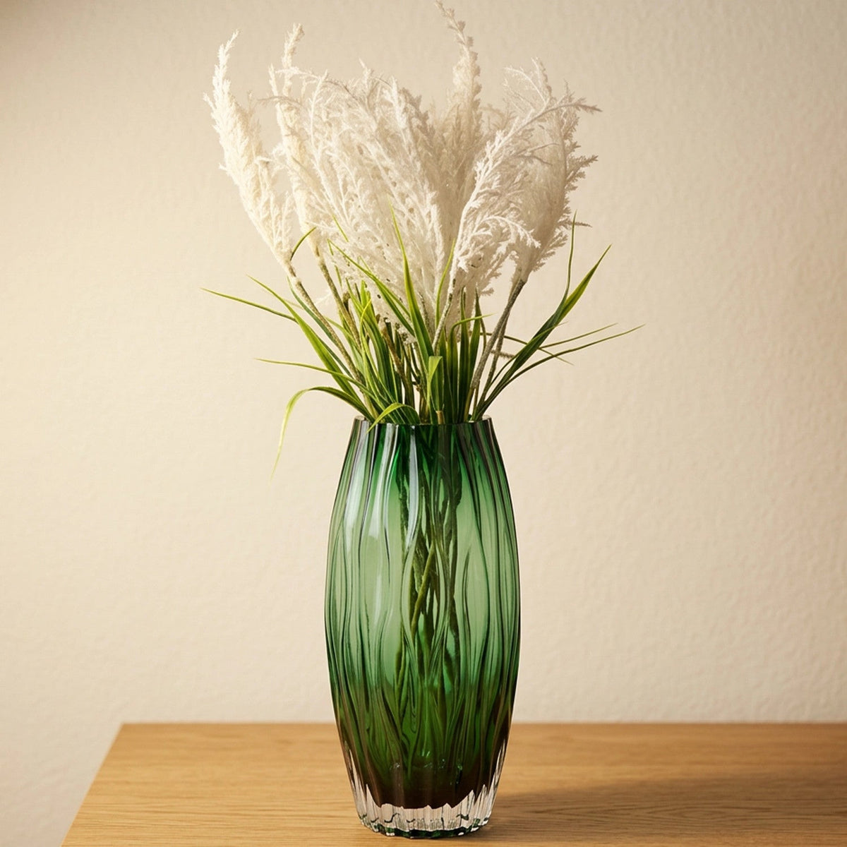 Florero 13x30cm Falun verde