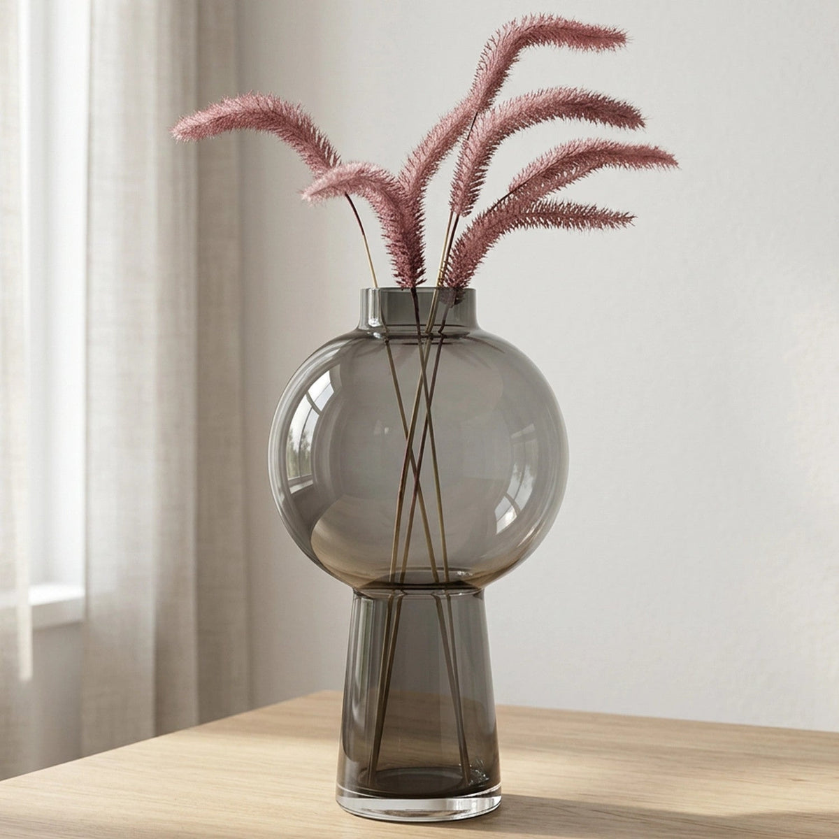 Florero 15x25cm Visby gris