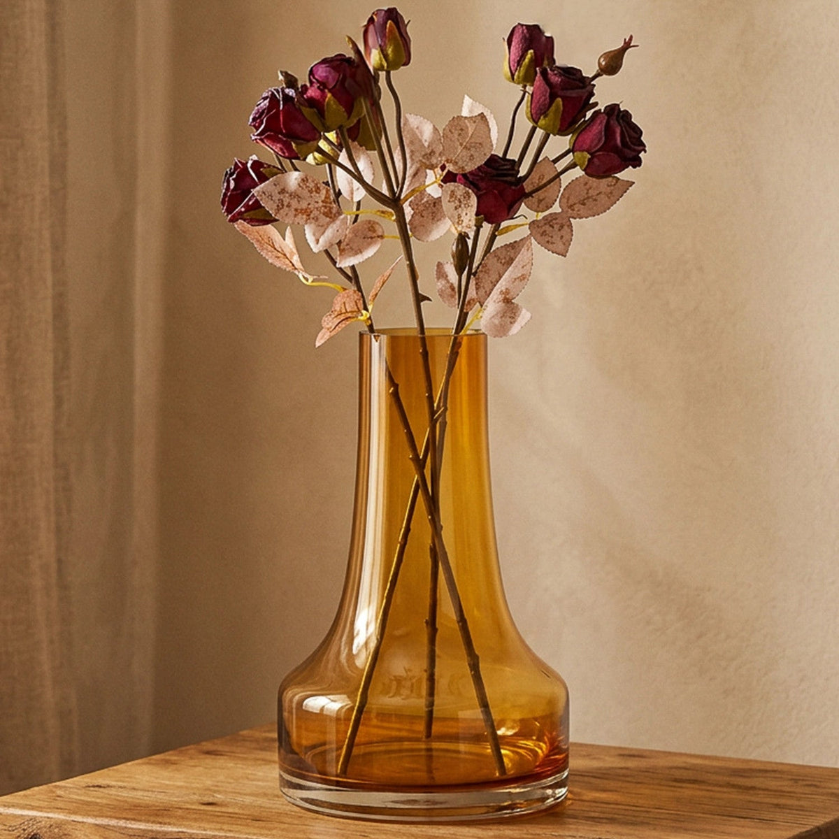 Florero 17x25cm Ebro ambar