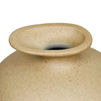 Florero cerámica 13x13cm esfera beige