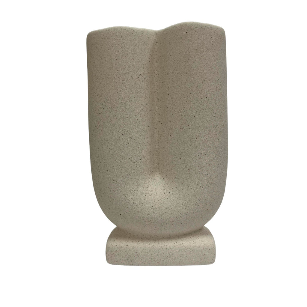 Florero cerámica tubular 12.5x20.3cm
