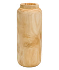 Florero madera 12x30cm tubular natural