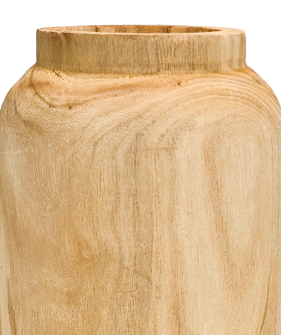 Florero madera 12x30cm tubular natural