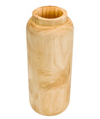 Florero madera 12x30cm tubular natural