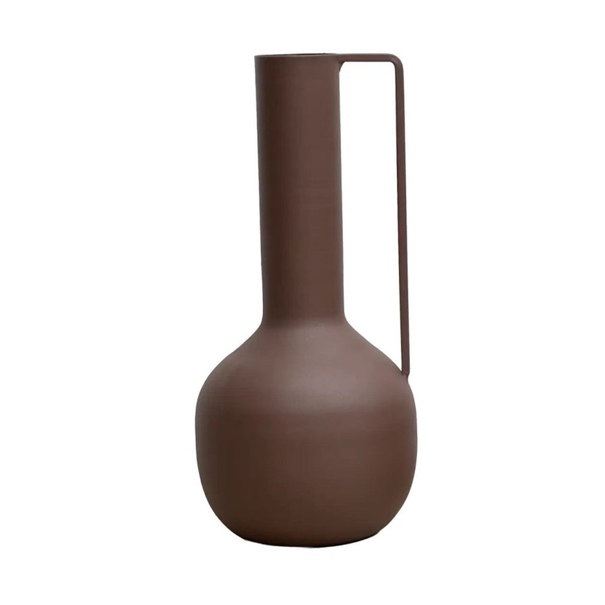 Florero metal Lari 25cm café