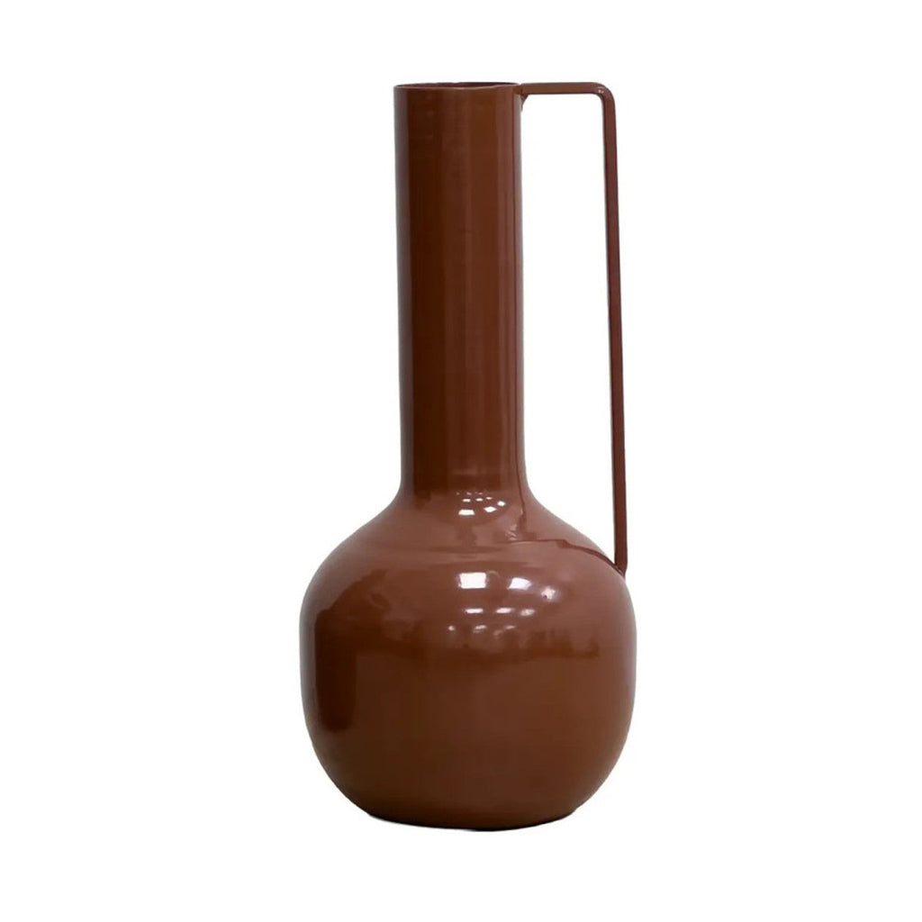 Florero metal Lari 25cm café