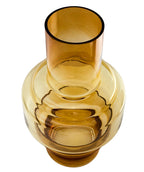 Florero vidrio 15x25cm Dore ambar