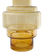 Florero vidrio 15x25cm Dore ambar