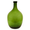 Florero vidrio 23x40cm botellon verde