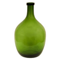Florero vidrio 23x40cm botellon verde