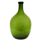 Florero vidrio 23x40cm botellon verde