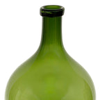 Florero vidrio 23x40cm botellon verde