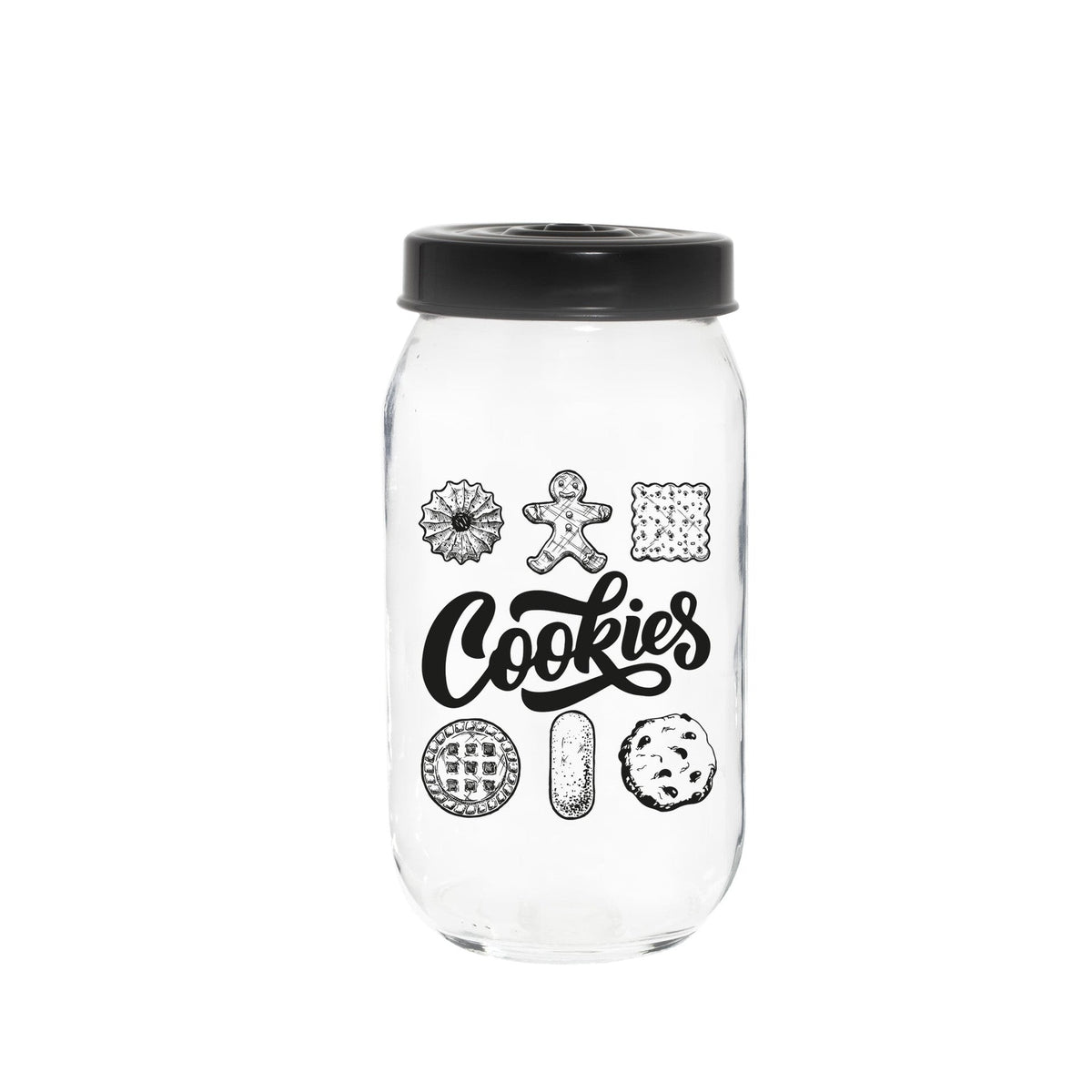 Frasco de vidrio para galletas 1lt
