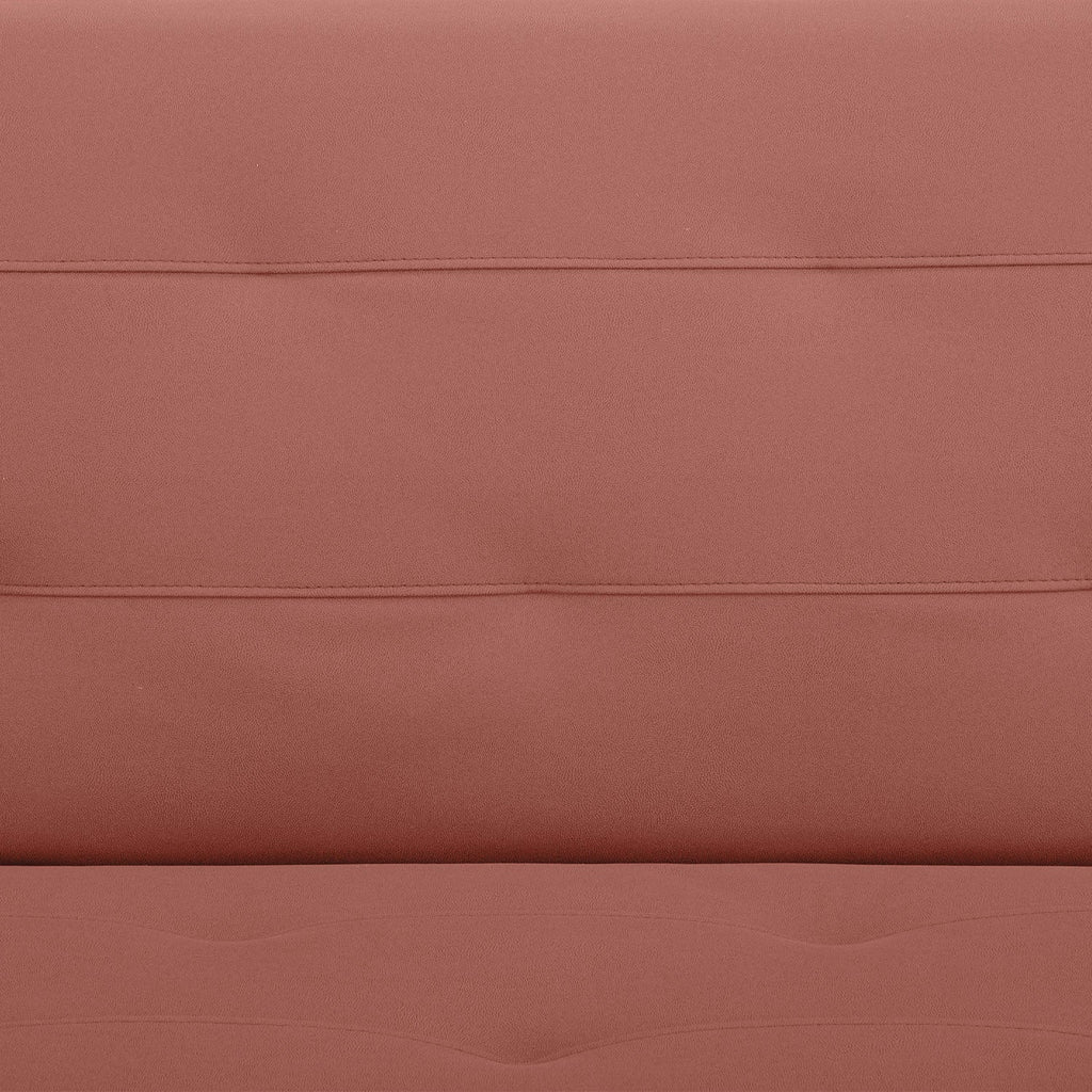 Futón con almacenaje Argis rosado