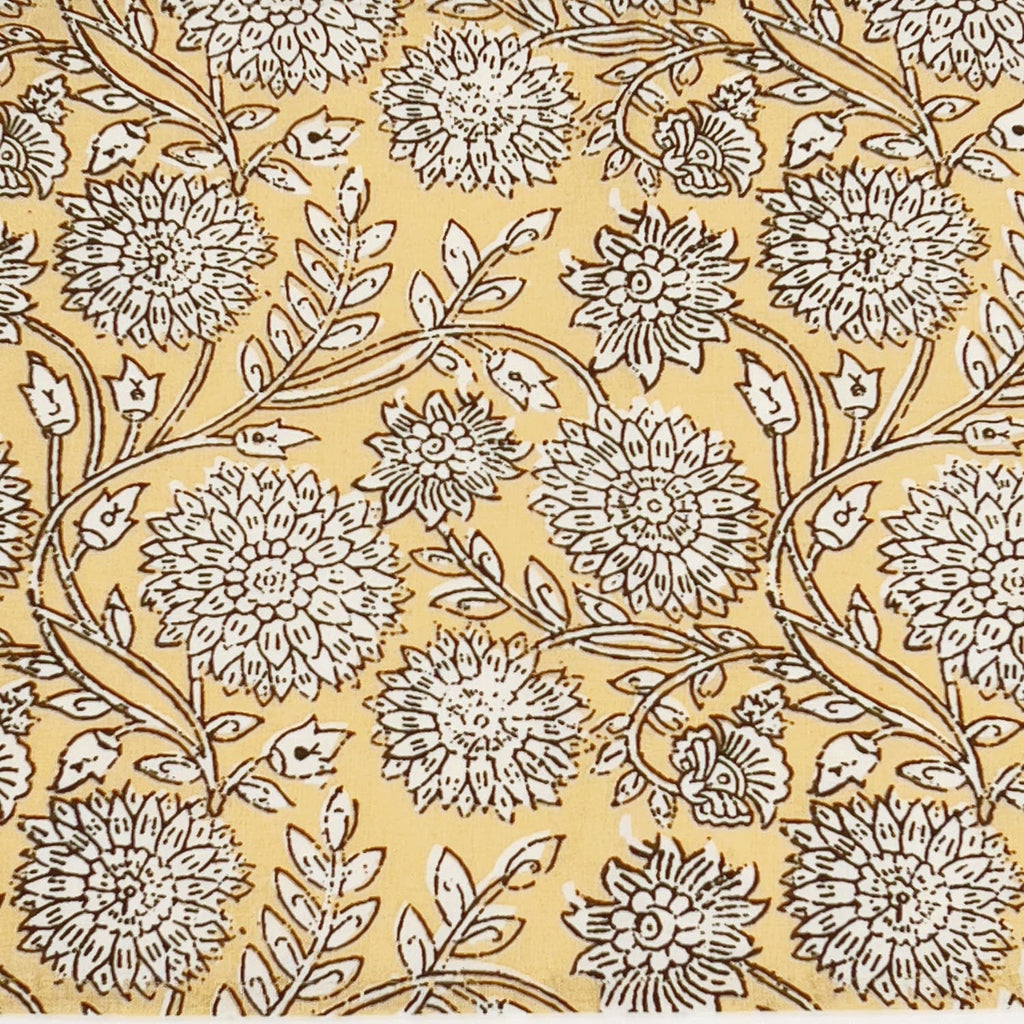 Individual 33x45cm flower print crudo
