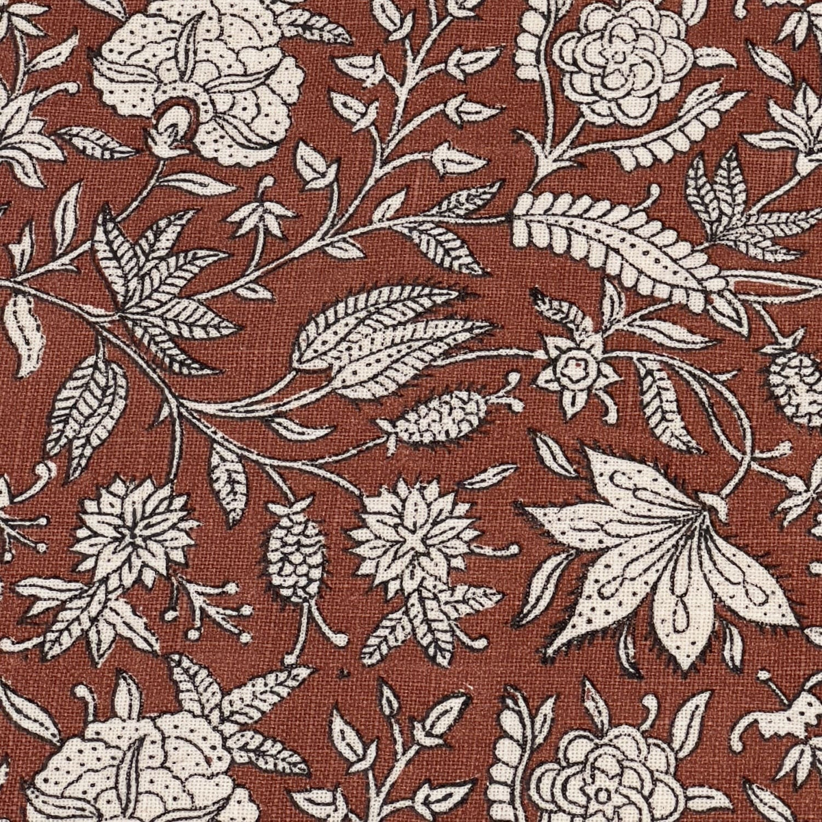 Individual 33x45cm flower print rojo