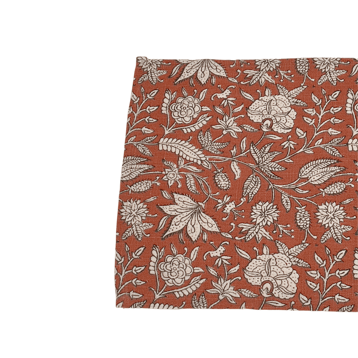 Individual 33x45cm flower print rojo