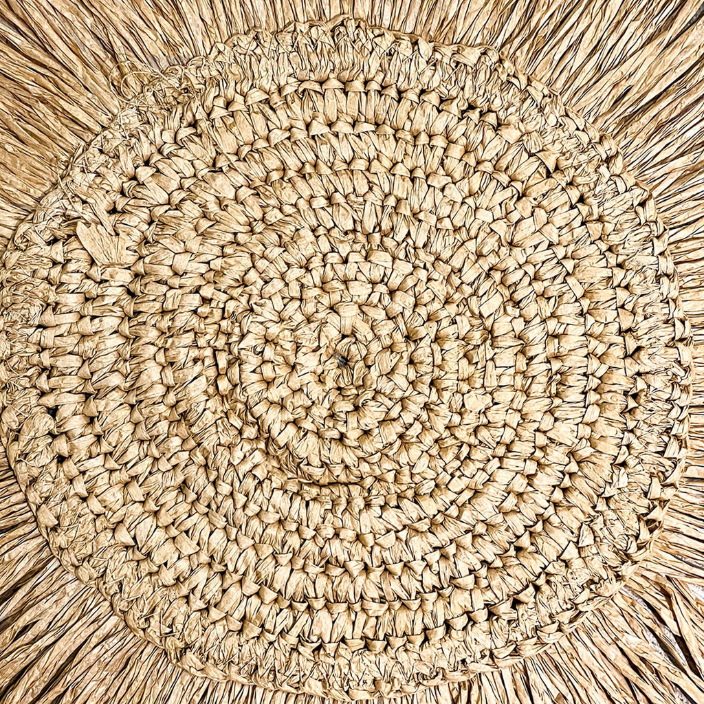 Individual 38 cm tejido flecos