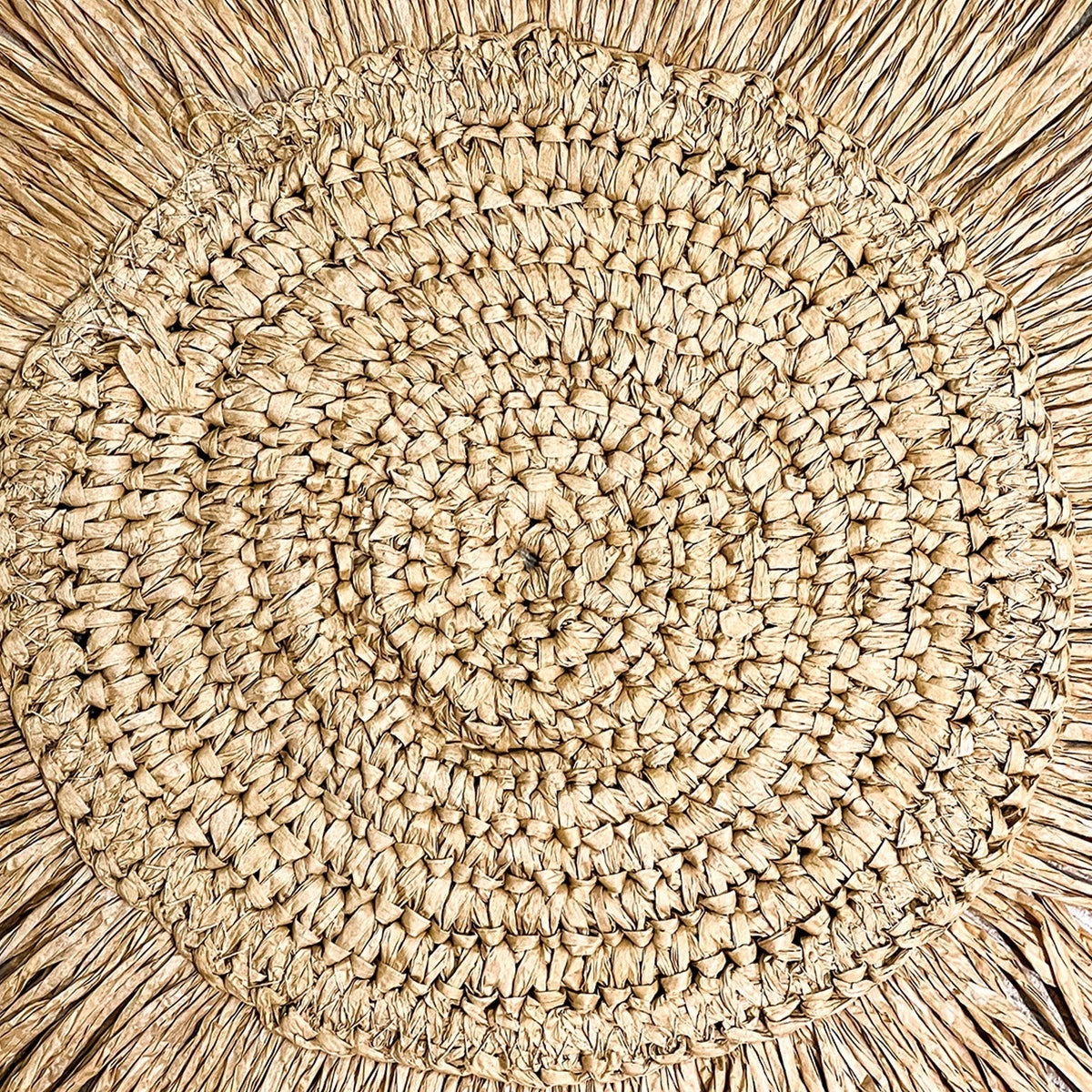 Individual 38 cm tejido flecos