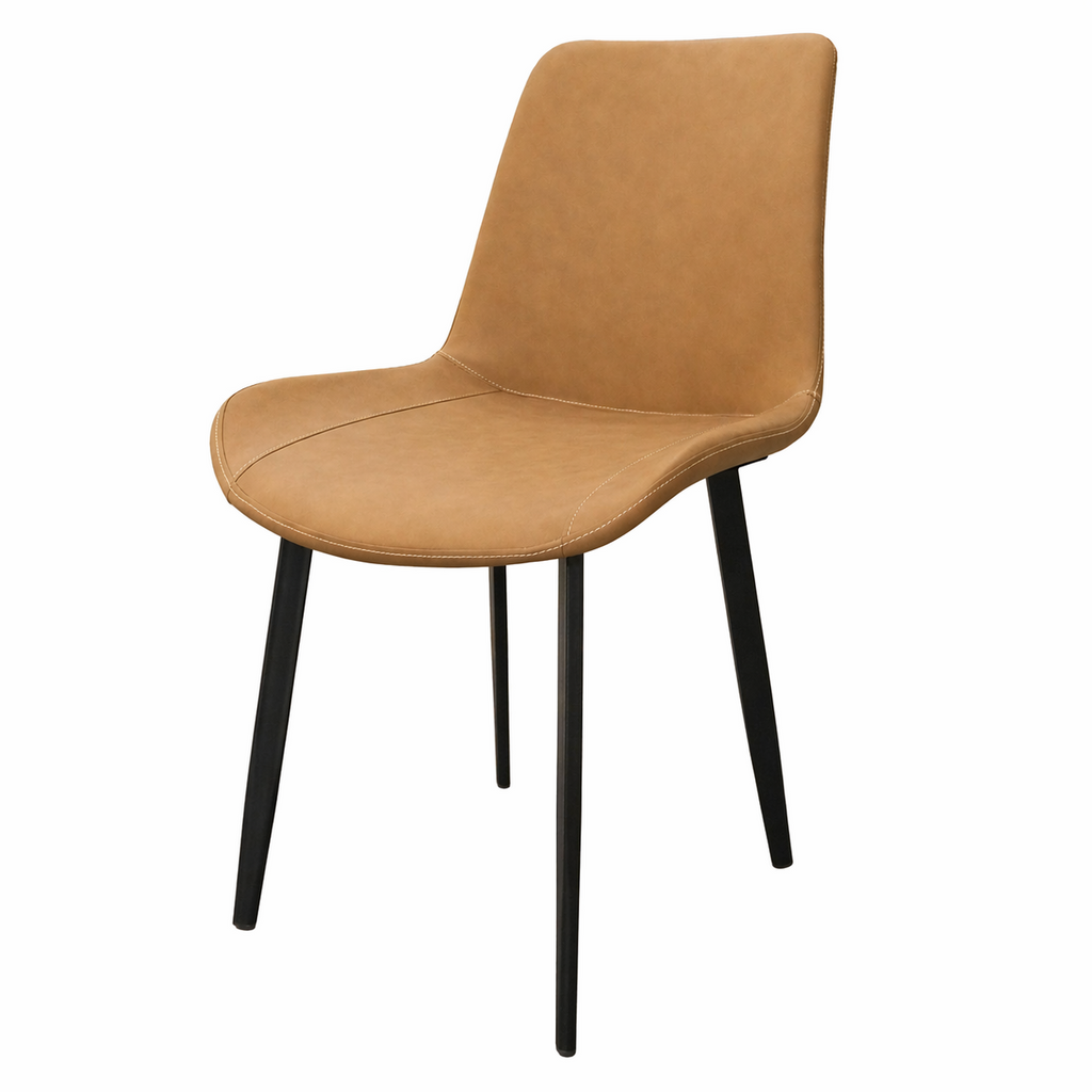 Juego comedor 4 sillas Daga blanco silla caramelo