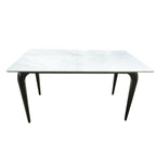 Juego comedor 4 sillas Daga blanco silla caramelo
