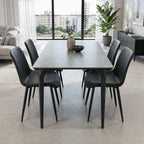 Juego comedor 4 sillas Daga gris silla gris