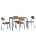 Juego comedor 4 sillas Toronto blanco