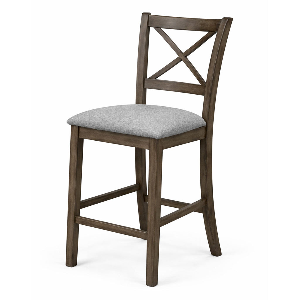 Juego comedor bar 4 sillas Amberes gris