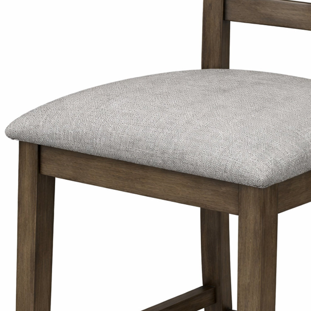 Juego comedor bar 4 sillas Amberes gris