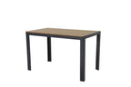 Juego comedor terraza 2 bancos Elko gris oscuro