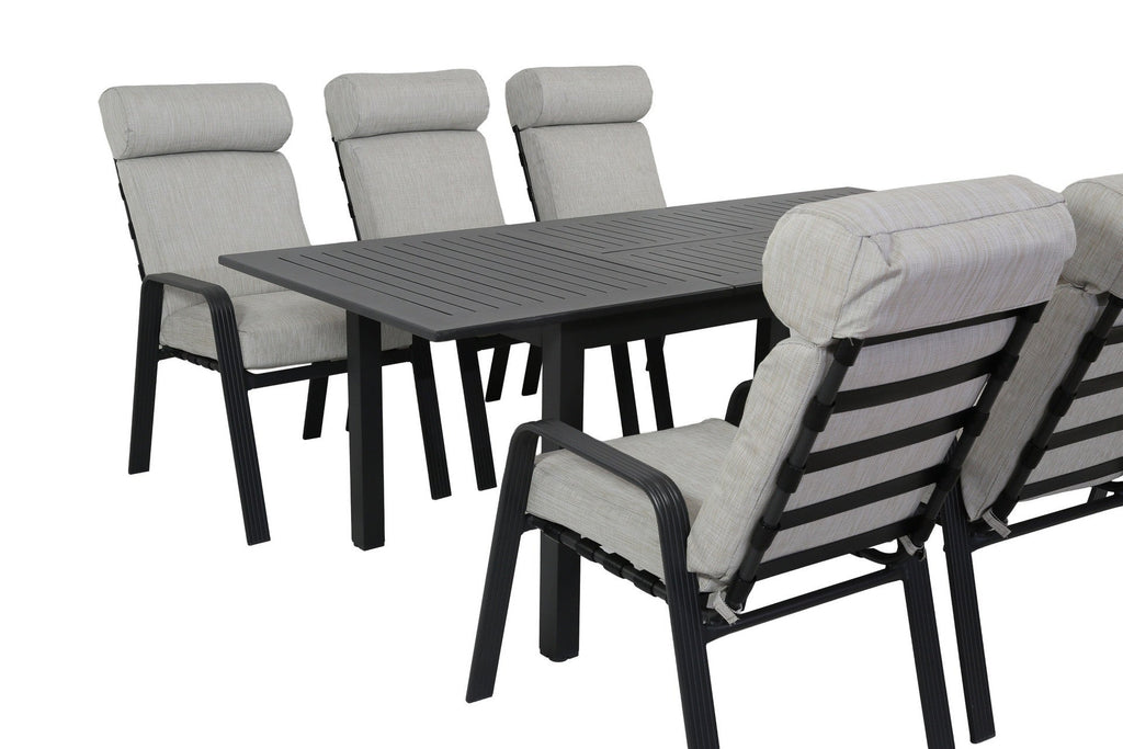 Juego comedor terraza 6 sillas Buford