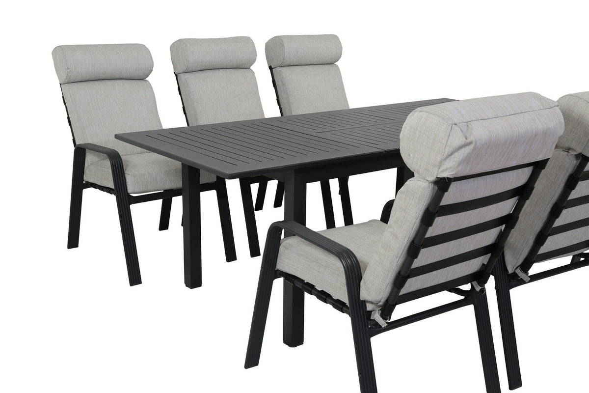 Juego comedor terraza 6 sillas Buford