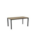 Juego comedor terraza 6 sillas Ely gris oscuro